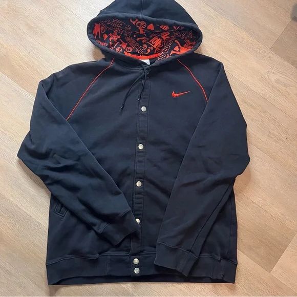 Nike Snap Button jacket Passion for the game hoodie - Picture 2 of 10